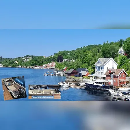 Waterfront Villa Boat Included, Near Bergen Holiday home Lindas